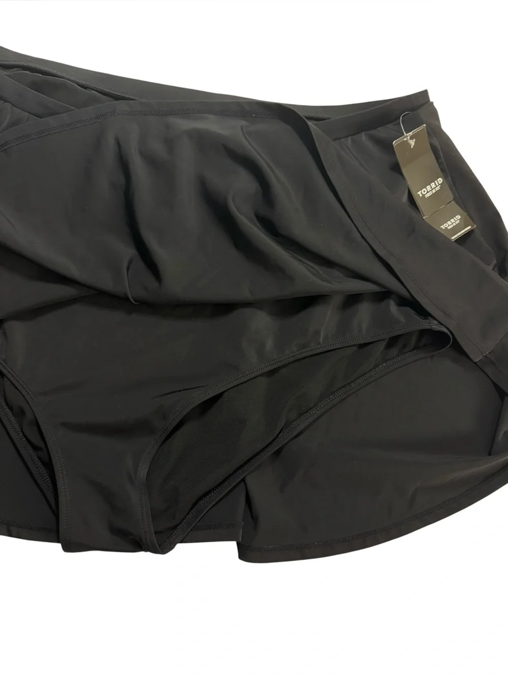 Torrid Black High Rise Swim Skater Skort Size 4X NWT
